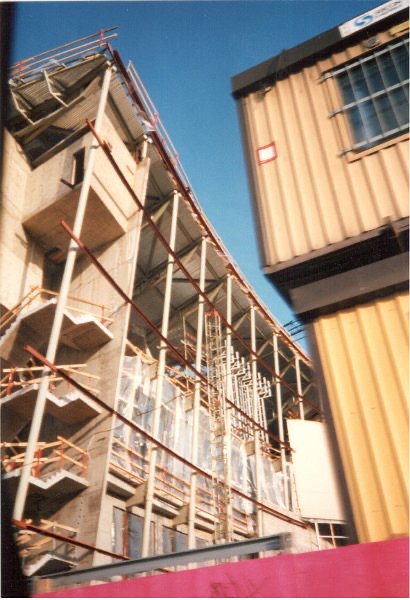 Kiasma rakennusvaiheessa