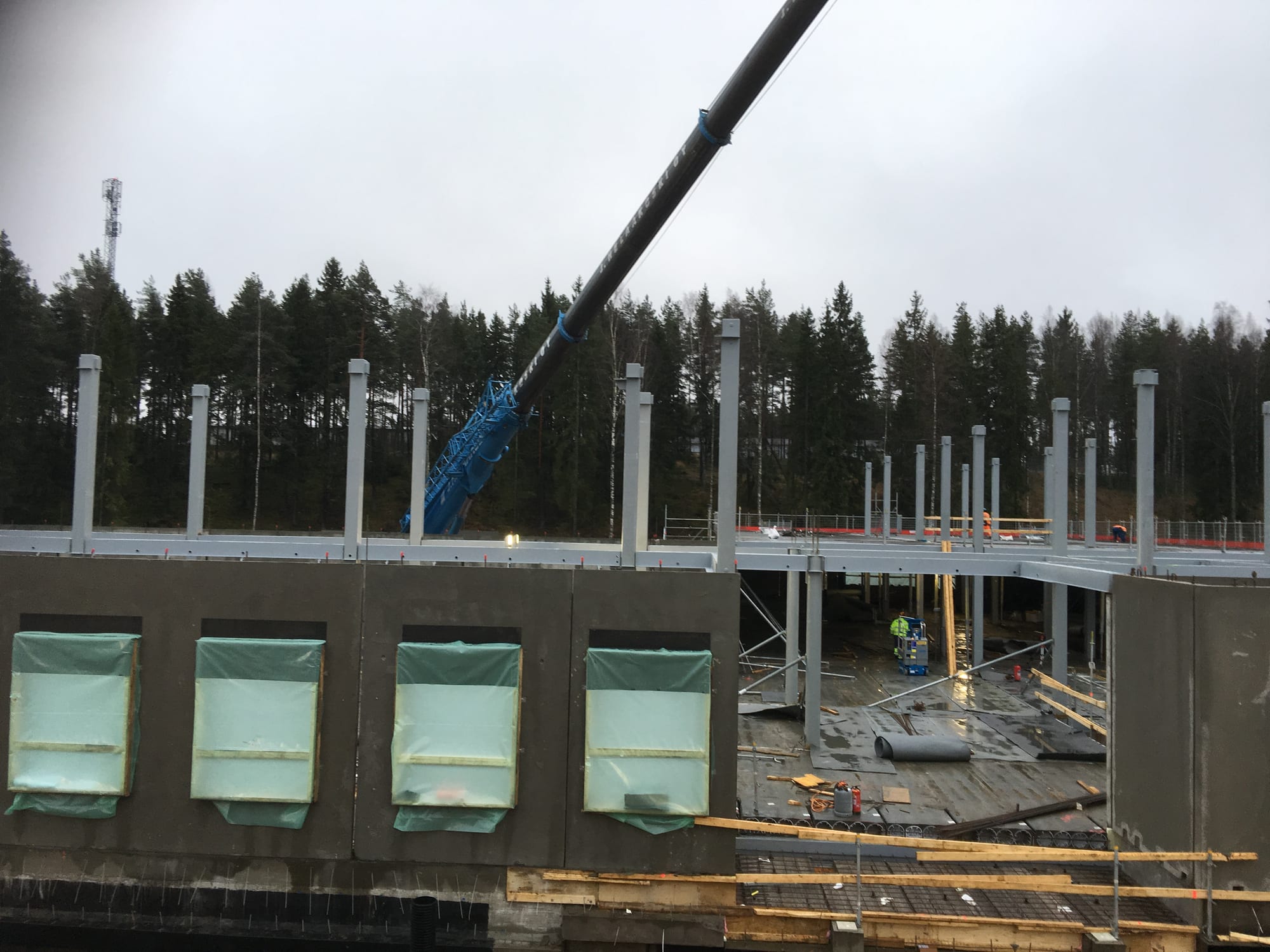 Lohjan sairaala — rakennusvaihe